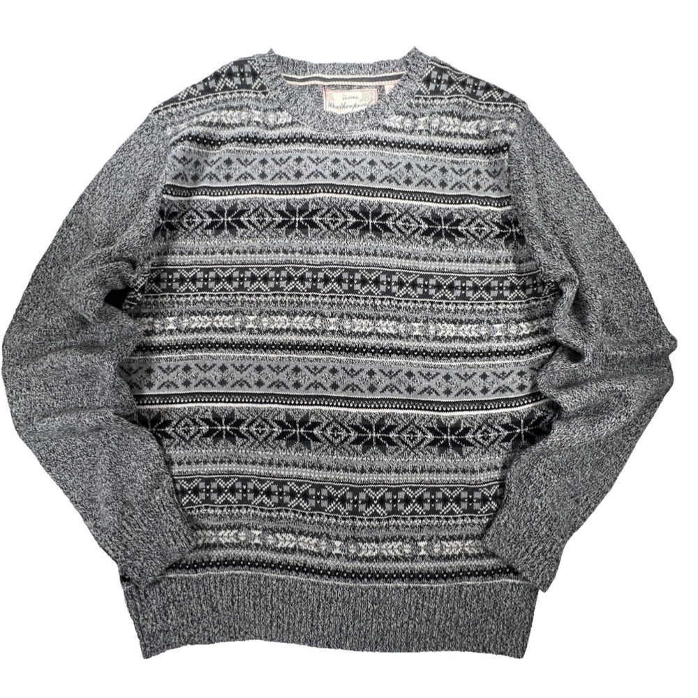 NWT Weatherproof Mens Medium Gray Crewneck Sweater Cotton Classic Everyday Wear